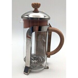 Italian Style Small Coffee/Herb Press NEW glass Brandani Brand NWT
